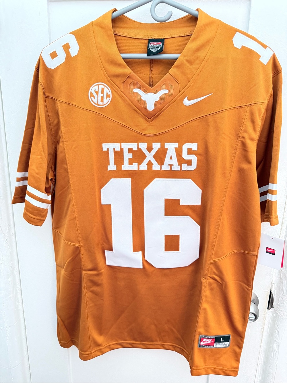 Brand New - Size Large - Arch Manning Texas Longhorns Home NikeJersey -Stitched